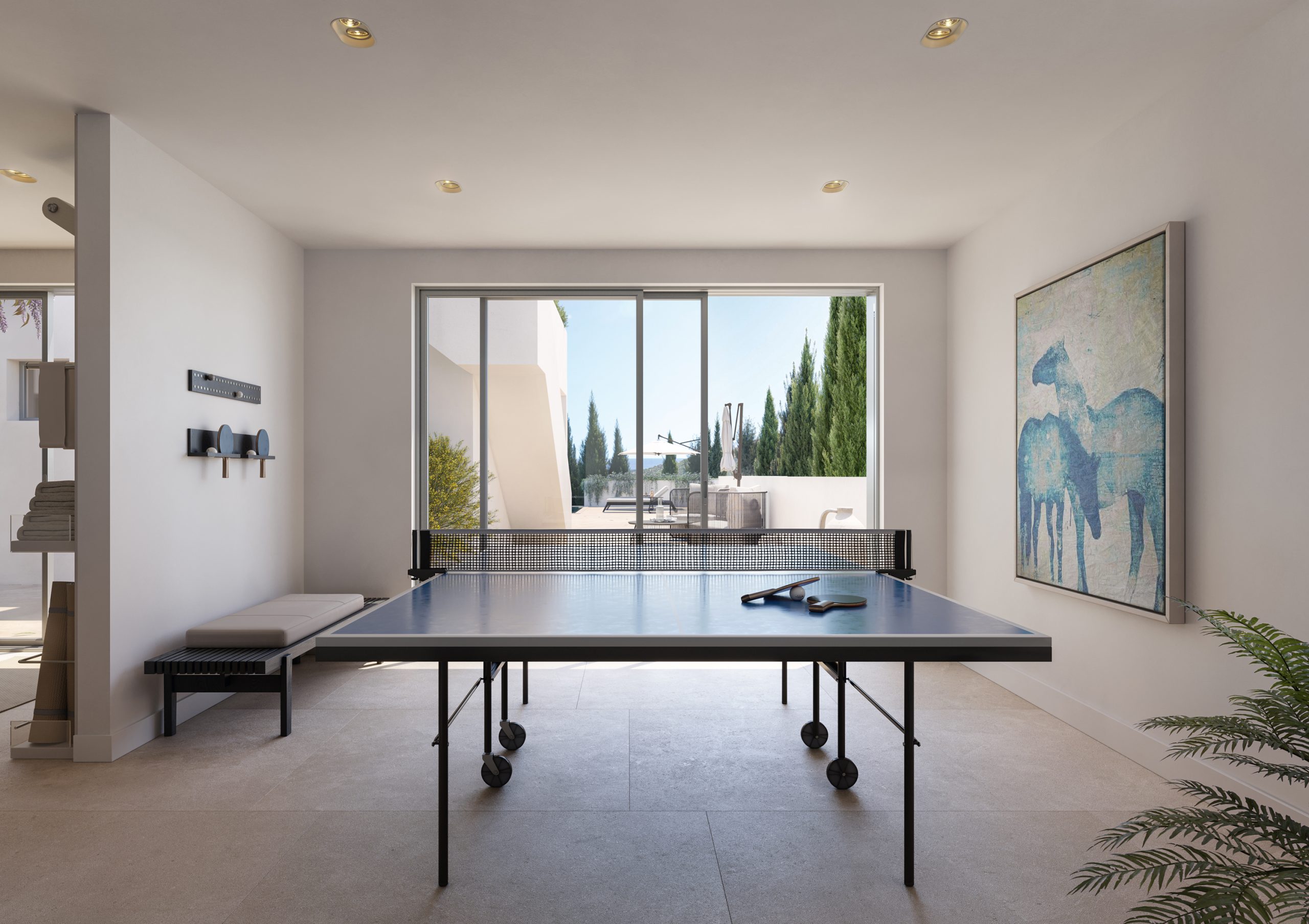 Villa Pintadera - Stanza hobby con tavolo da ping pong